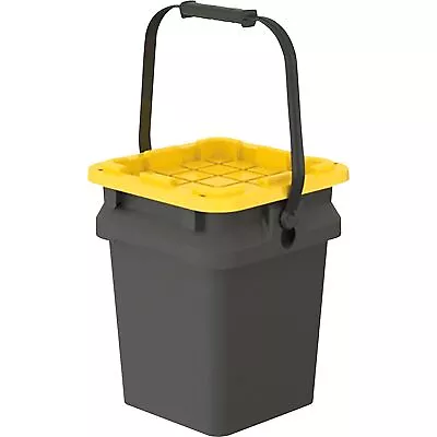 Tough Box 5-Gallon Bucket With Lid — 12in.L X 13in.W X 14.9in.H Model# • $11.99