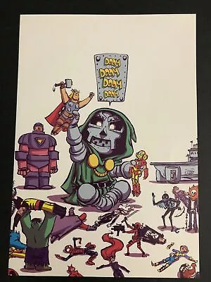 Secret Wars #1 Dr Doom COVER - Marvel Comic Book Poster 8.5X11.5 Skottie Young • $24.99