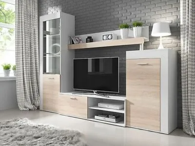£250 • Buy TV Entertainment Unit RITA Furniture Set Living Room TV Stand Wall Unit New