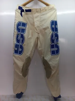 Vintage Motocross USA Racing White Blue Pants Size 32 • $130