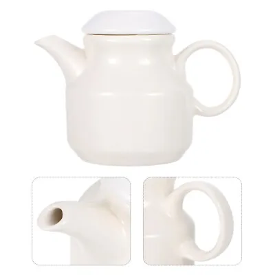 Ceramic Sauce Cups Gravy Pitcher Milk Jug With Handle Lid • £15.25