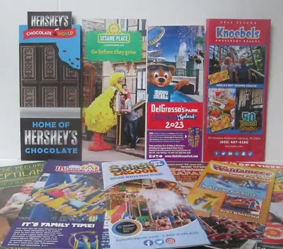 LOT OF 14 PENNSYLVANIA AMUSEMENT PARKS 2023 BROCHURES Knoebels Waldameer MX3 • $10