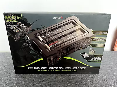 DF-1 Dualfuel Ammo Box For Xbox 360 Military Style Duel Charging Dock NEW • £25
