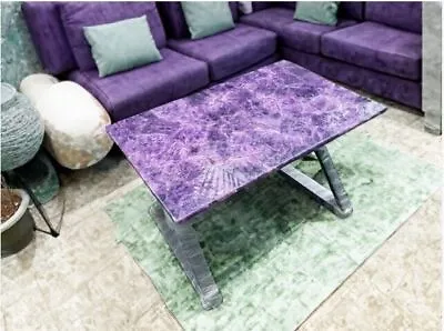 Amethyst Stone Dining Table Top Kitchen Slab Table Counter Top Table Wall Decor • $1869.89