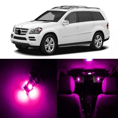 17 X Pink LED Interior Light Package For Mercedes Benz GL 2006 - 2012 + TOOL • $19.99