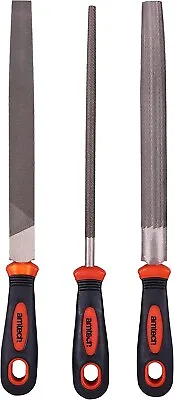 £6.99 • Buy 3pc Engineers File Set 20cm Blade Comfort Grip