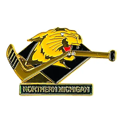 Northern Michigan Wildcats Hockey Vintage Lapel Hat Pin College Fan Gift • $30