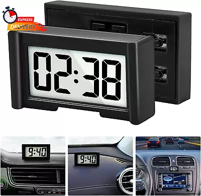 Small Digital Clock Mini Car Dashboard Clock Battery Operated Car Truck Dashbo • $11