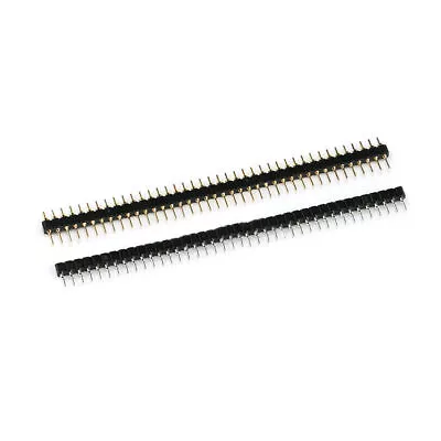 2.54mm 40Pin Male Female Round Pin Header Socket Single Row PCB Connector Strip  • $54.37