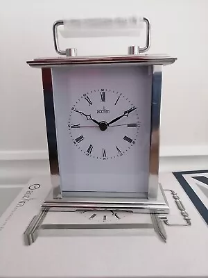 Silver Acctim Mantel Clock With Alarm Clock • £20