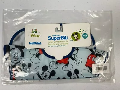 Bumkins SuperBib Mickey Mouse 6 - 24 Months Baby Bib - Brand New! • $5.99