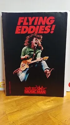 EDDIE VAN HALEN ERNIE BALL EDDIES FLYING MUSIC MAN 1993 PRINT AD 11 X 8.5  Z4 • $7.95