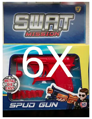 £19.99 • Buy 6x Swat Mission Metal Super Potato Spud Gun Water Pistol Free Shipping!!!