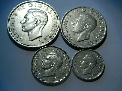 £60 • Buy 1948  Half Crown - Two /One Shilling - Sixpence - UK (KM866/865/863/862)