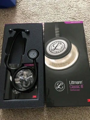 £62 • Buy Littmann Classic III Monitoring Stethoscope: All Black 5803