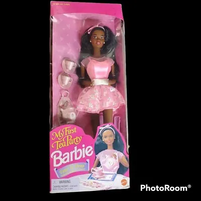 Vtg NIB Barbie Doll My First Tea Party African American Mattel # 14593 • $38