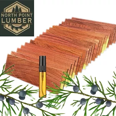 15 Aromatic Cedar Blocks For Clothes Storage & 5 ML Cedar Oil  / Moth Repellant • $15.79