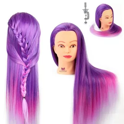 £15.99 • Buy 28 Inch Training Head Hairdressing Salon Style Practice Mannequin Doll + Clamp