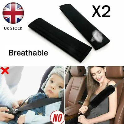 £3.87 • Buy 2x Car Seat Belt Pads Harness Safety BackPack Cushion Covers Shoulder Strap Kids