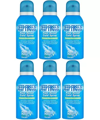 £21.85 • Buy 6 X Deep Freeze Pain Relief Cold Spray 150ml