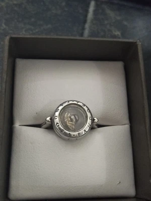 $50 • Buy Pandora Floating Lockets Logo Ring