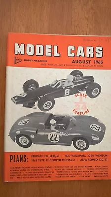 Scalextric Model Cars Magazine August 1965 The Golden Age Of Slot Racing !! • £5