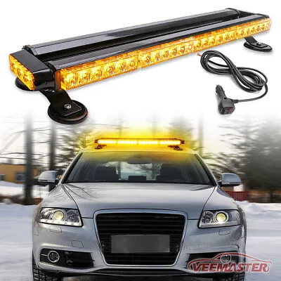 27  LED Traffic Advisor Amber Emergency Warning Strobe Light Bar Double Side  • $69.99