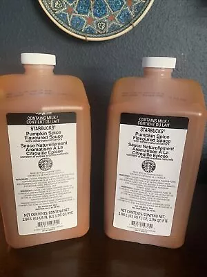 $55 • Buy 2 Pack Starbucks Pumpkin Spice Sauce (Syrup) NEW SEALED 63oz EA Best By Feb 2023