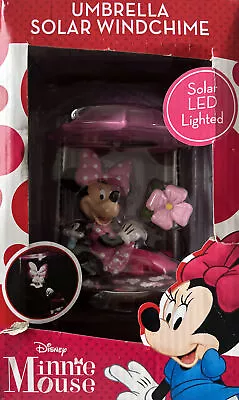 Disney Minnie Mouse 26” Umbrella LED Solar Windchime  NIB • $35