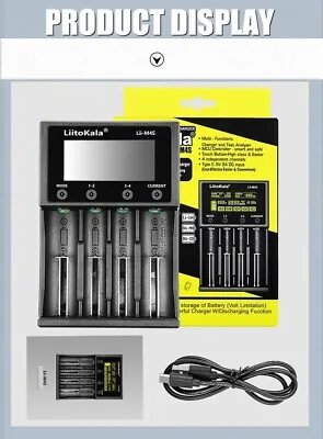 LiitoKala Lii-M4S Multifunction Battery Charger For Ni-MH Lithium AA AAA Battery • £23.50