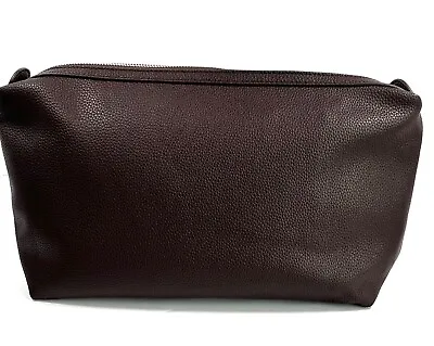 Clutch Handbag X-large Bag Purse  Envelope Bag New Brown Soft Faux Leather • $12.99