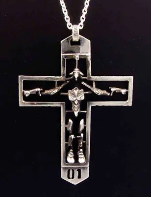 Neon Genesis EVANGELION EVANGELION  Type01 925 Silver Cross Pendant • $350