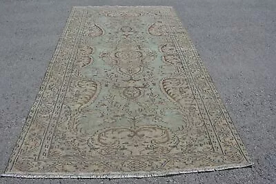 Vintage Rug Oushak Rug Antique Rug Turkish Rugs 5.2x8.9 Ft Large Rug • $164.90