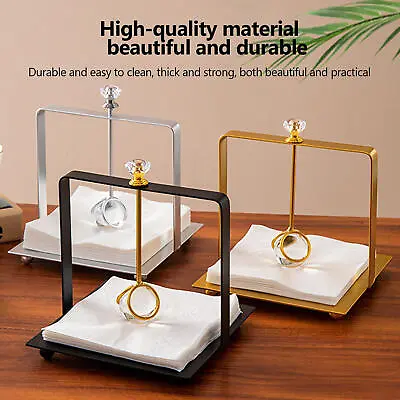 Napkin Holders Metal Flat Table Holder Napkin Dispenser Napkins • £22.19