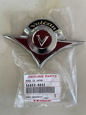 KAWASAKI VULCAN 900 2007-2023 56052-0852 Backrest Emblem N.O.S • $59