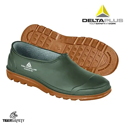 Delta Plus Garden Unisex Green PVC Waterproof Gardening Clogs Wellington Shoes • £12.75