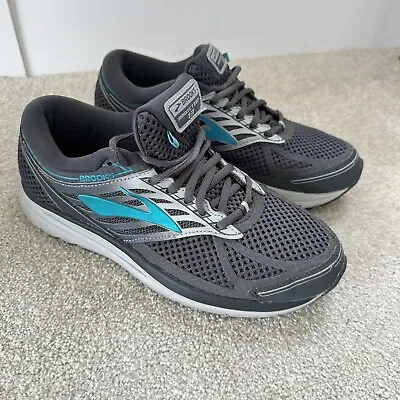 Brooks Shoes Womens 10 Gray Addiction 13 Comfy Walking Fitness Support Sneakers • $39.99