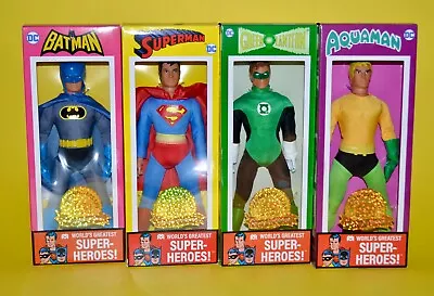 WGSH MEGO 50th Anniversary 8  BATMAN SUPERMAN GREEN LANTERN AQUAMAN Figures NEW • $114.99