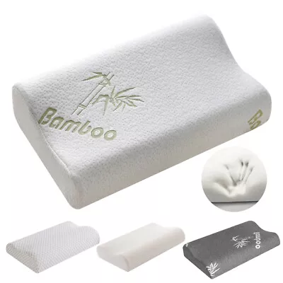 2x Memory Foam Pillow Cervical Contour Orthopedic Neck Support Pillow+Pillowcase • $17.95