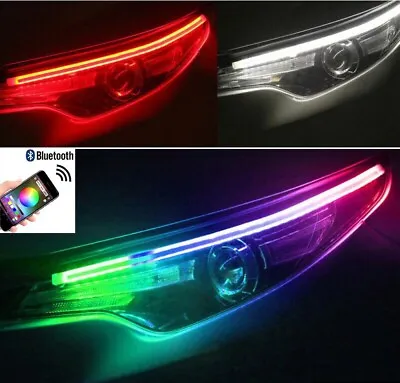 BT RGB Neon Charm Dynamic Magic Color 24  Strip Flow Chasing Indicator For Volvo • $29.61