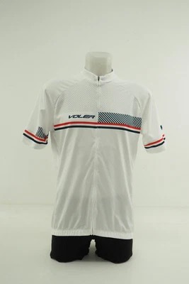 $12.99 • Buy Voler Men's Peloton Club Custom Short Sleeve Jersey White/Navy/Red (Size XL)