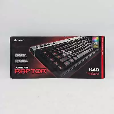 New Corsair Raptor USB Gaming Keyboard K40 • $49.99