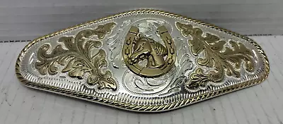 Alsa 7  Horseshoe Horse Mexican Style Belt Buckle - Western Party • $14.95