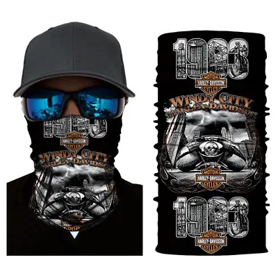 Outdoor Cycling Sports Face Cover Tube Scarf MASK  Bandana Harley Davidson • $10.90
