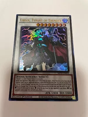 Yugioh X1 Groza Tyrant Of Thunder MP23-EN055 Ultra Rare 1st Edtion (Near Mint) • $1.10