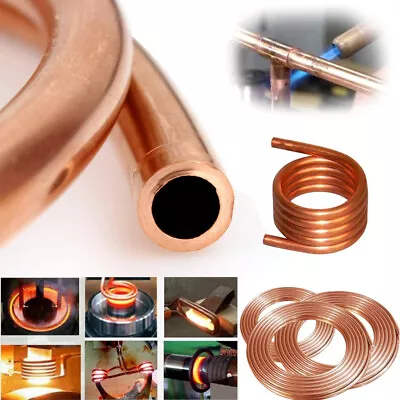 Copper Tube Coil OD 2~19mm Refrigeration Seamless Round Pipe Tubing Home Quality • $7.45