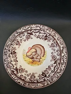 Spode Woodland Turkey - 3 Piece Setting Dinner Plate Cereal Bowl Salad Plate • $49.95