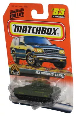 Matchbox Military Patrol (1998) M2 Bradley Green Tank Toy #83/100 - (Minor Wear) • $23.98