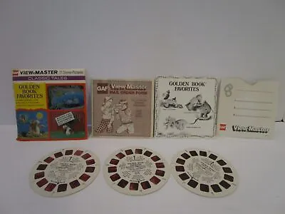 GAF View-Master Complete 3 Reel Set Golden Book Favorites H14  -  (138) • $16.99