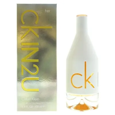 CK Calvin Klein In2U For Her Eau De Toilette Spray 100ml Perfume For Her • £19.60